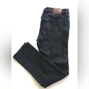 Hollister distressed with holes on knees men’s black jeans 33x32 skinny fit